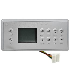 Panel sterowania TSC-4 (K-4) Gecko – 10 przycisków, obsługa 3 pomp, ekran LCD