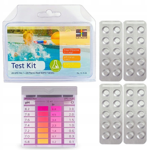 Pooltest Tester wody basenowej Chlor pH 40 tabletek basen SPA