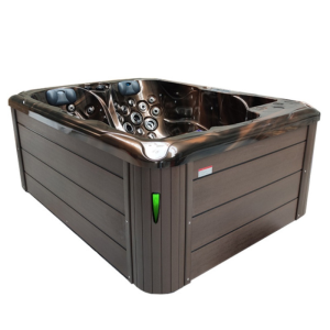 Spa ogrodowe 3 osobowe 75 dysz akryl Magma gold obudowa Kawa 210x160