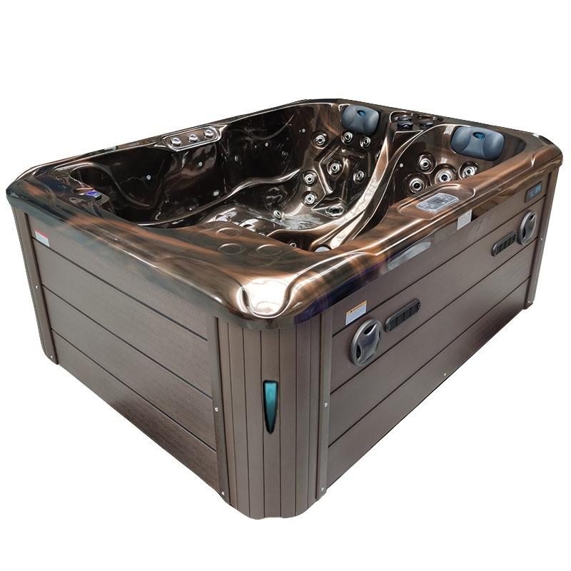 Spa ogrodowe 3 osobowe 75 dysz akryl Magma gold obudowa Kawa 210x160 - obrazek 7