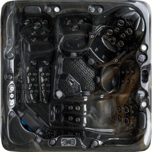 Spa ogrodowe Earth Ha Long Bay 5 osobowe 76 dysz akryl Espresso obudowa Szara deska 230x230