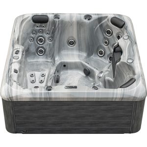 Spa ogrodowe Earth Erebus II 5 osobowe 39 dysz akryl Odyssay obudowa Szara deska 200x200