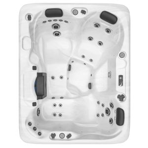 Spa ogrodowe Earth Kouri 3 osobowe 31 dysz akryl Marmurkowy obudowa Szara deska 215x170