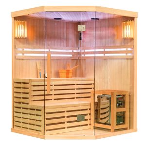 Sauna FIŃSKA OSLO 7 piec HARVIA 8KW 5-6 osobowa 180x180