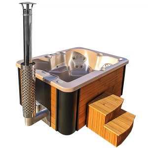 Balia ogrodowa SPA Paradise 3 osobowe 12 dysz Niecka akrylowa Beżowa perła 160x200