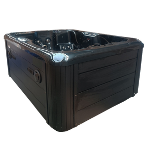 Spa ogrodowe 3 osobowe 75 dysz akryl Czarna fala obudowa Antracyt 210x160