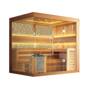 Sauna FIŃSKA 1246 piec HARVIA 6 kW 2-4 osobowa 200x180