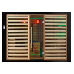 Sauna FIŃSKA 1401 piec HARVIA 12 kW 6 osobowa 300x200