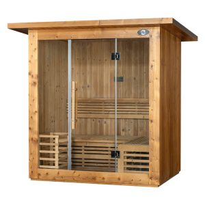 Sauna FIŃSKA Klasyczna piec HARVIA 8kW 2-3 osobowa 175x130