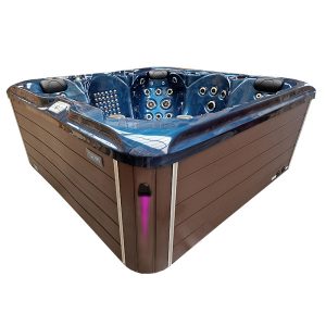 Spa ogrodowe 5 osobowe 139 dysz akryl Niebieska fala obudowa Kawa 220x220