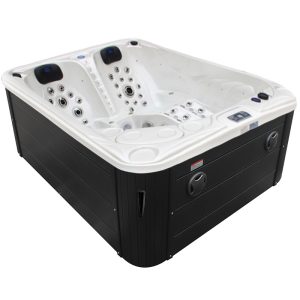 Spa ogrodowe 3 osobowe 81 dysz akryl Biała perła obudowa Antracyt 210x170