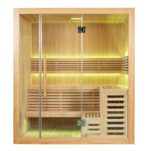 Sauna FIŃSKA 1816H piec HARVIA 6 kW 4 osobowa 180X160
