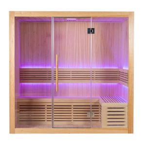 Sauna FIŃSKA 2014H piec HARVIA 8 kW 3-4 osobowa 200x140
