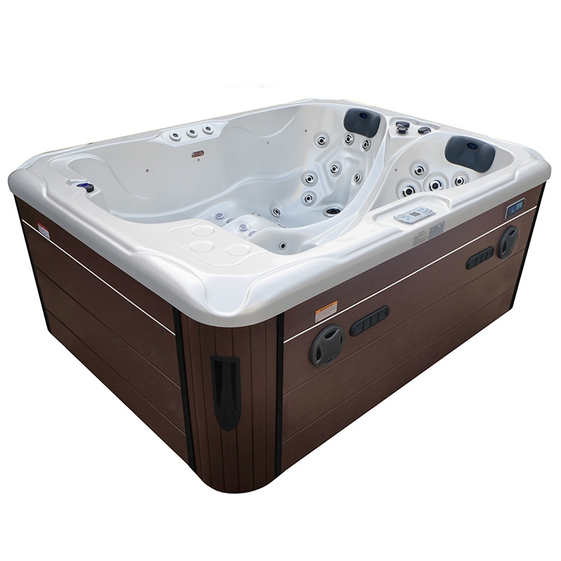 Spa ogrodowe 3 osobowe 75 dysz akryl Biała perła obudowa Kawa 210x160 - obrazek 8