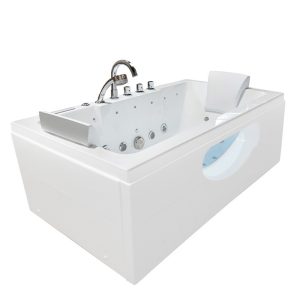 Wanna SPA z hydromasażem IRIS 33 dysze akryl Biały obudowa Biała 170x84