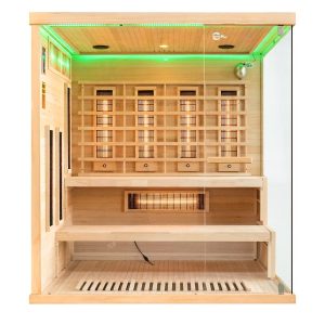 MO-EP4R LEWA Sauna na podczerwień z kamieniem solnym 175X140X200CM
