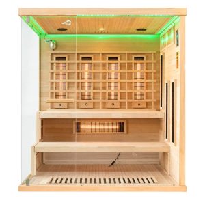 MO-EP4R PRAWA Sauna na podczerwień z kamieniem solnym 175X140X200CM