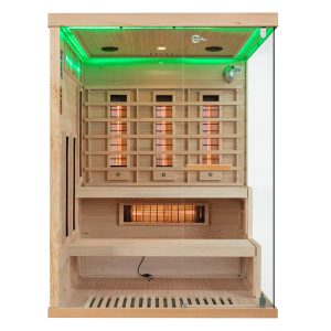 MO-EP3R LEWA Sauna na podczerwień z kamieniem solnym 150X140X200CM