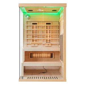 MO-EP2R PRAWA Sauna na podczerwień z kamieniem solnym 120X120X200CM