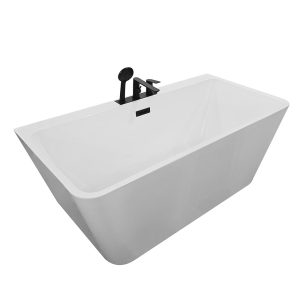 MO-1013D Wanna wolnostojąca z baterią czarną 150X75X58CM