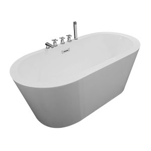 MO-1035D Wanna wolnostojąca z baterią chromowaną 148X75X58CM