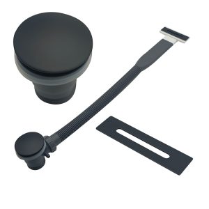 ZESTAW MECHANIZM + OSŁONA KORKA KLIK/KLAK + PRZELEW - CZARNY ZC-010B