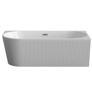 MO-1091DR PRAWA Wanna wolnostojąca przyścienna ryflowana 150X75X58CM