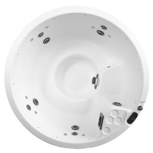 Wanna ogrodowa z hydromasażem VIKING SPAS - VIKING 3 White - Coastal Gray 183x183x89cm