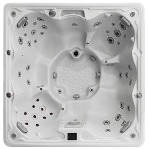 Wanna ogrodowa z hydromasażem VIKING SPAS - TRADITION II Silver - Carbon 234x234x95cm