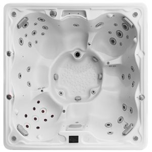 Wanna ogrodowa z hydromasażem VIKING SPAS - TRADITION II White - Chestnut 234x234x95cm