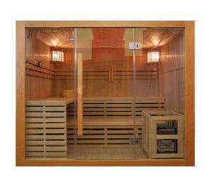 MO-EA4 Sauna sucha z piecem HARVIA 8 KW 200X180X200CM