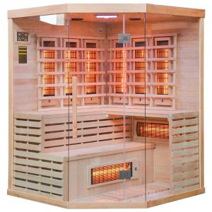 MO-EA3CR Sauna na podczerwień 150X150X200CM - JODŁA KANADYJSKA