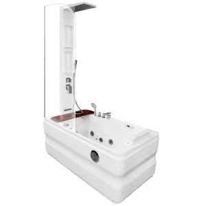 MO-0062-170 PRAWA Wanna łazienkowa SPA z hydromasażem i parawanem 170X78X58CM
