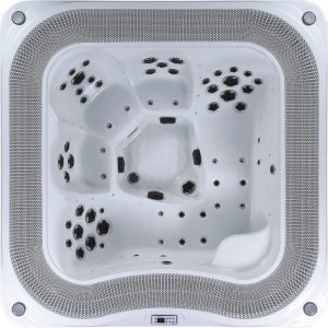 MOG-1307 Wanna SPA z hydromasażem ogrodowa - bez obudowy + zbiornik wyrównawczy 240X240X100CM