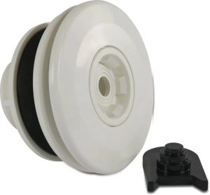 Flotide Dysza wypływowa ABS 50 mm x 2" KW x GZ biały type z mosiężnym gwintem M5