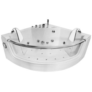 MO-0053 BIAŁY Wanna łazienkowa SPA z hydromasażem 141X141X61CM