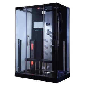 MUE-K1072 TRIO, sauna na podczerwień, parowa i kabina prysznicowa 145X90X215CM