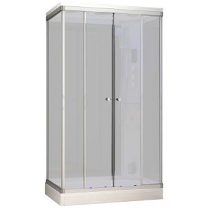 MUE-AR1280-1R CZARNA FROST Kabina prysznicowa z hydromasażem i sauną parową 120X80X217CM