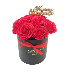 COSMOSPA FLOWER BOX - BUKIET Z MYDLANYCH RÓŻ - CZERWONE