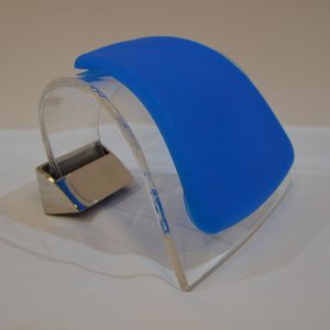 Zagłówek do wanny przykręcany niebieski silikonowy ZG-008