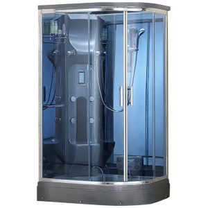 MO-02188GS PRAWA Kabina prysznicowa z hydromasażem i funkcją sauny parowej 120X88X220CM
