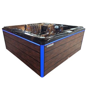 SPA ogrodowe 5 osobowe 118 dysz akryl Magma gold obudowa Brązowa 210x210