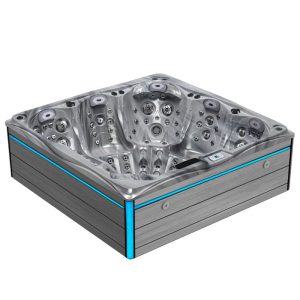 Spa ogrodowe 5 osobowe 123 dysze akryl Odyssay obudowa Szara 230x230