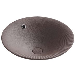 Umywalka nablatowa okrągła UM-A701-CRB-MR 16X46X46CM