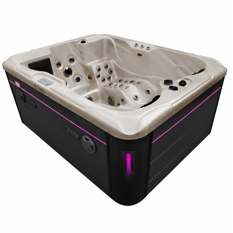 Spa ogrodowe 3 osobowe 75 dysz akryl Cappucino obudowa Antracyt 210x160 - obrazek 13