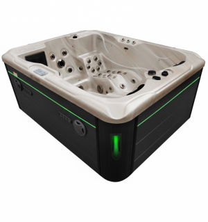Spa ogrodowe 3 osobowe 75 dysz akryl Cappucino obudowa Antracyt 210x160