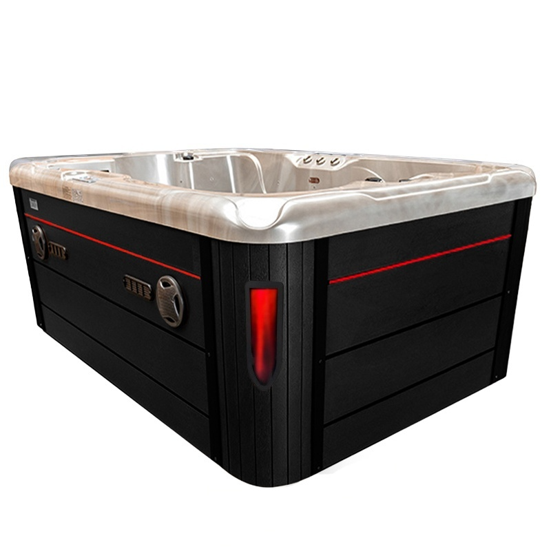 Spa ogrodowe 3 osobowe 75 dysz akryl Cappucino obudowa Antracyt 210x160 - obrazek 14