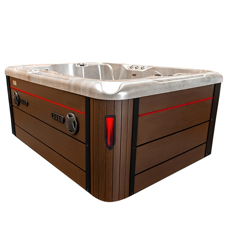 Spa ogrodowe 3 osobowe 75 dysz akryl Cappucino obudowa Kawa 210x160 - obrazek 14