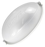 Lampa do sauny fińskiej Harvia 230V z białą oprawą i mlecznym kloszem, 210x100x80 mm – oświetlenie do sauny odporne na wysoką temperaturę