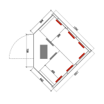 Ujęcie 8: Sauna sucha Infrared ALTA 6 120x120x190